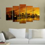 Wallity Pintura Decorativa de MDF 5 Piezas Multicolor